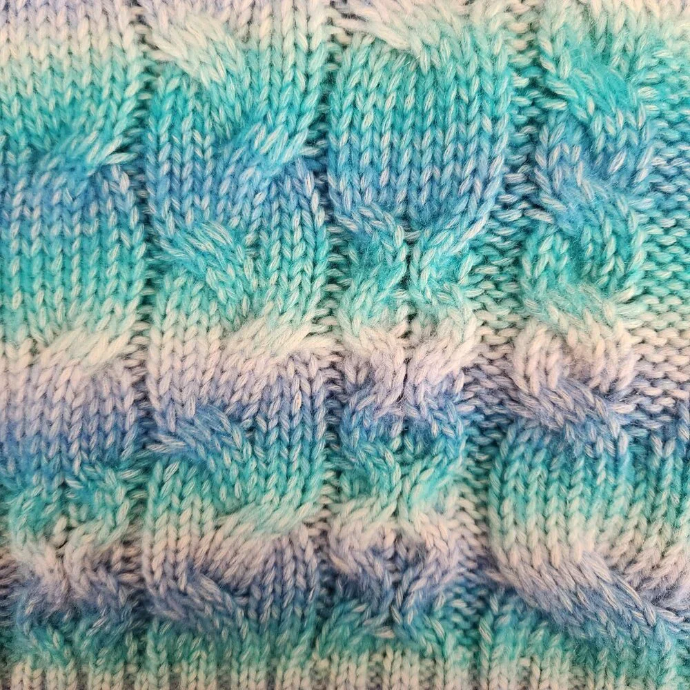 Justice Girls Blue Striped Sweater Size 20/22P